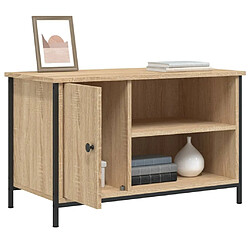 Acheter Maison Chic Meuble TV scandinave - Banc TV pour salon Chêne sonoma 80x40x50 cm Bois d'ingénierie -MN58942