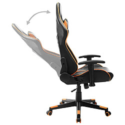 Acheter vidaXL Chaise de jeu Noir et orange Cuir artificiel