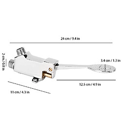 ComfortXL Kit de robinet de lavabo à pédale pour salle de bain - Matériaux cuivre et ABS