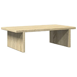 vidaXL Support de moniteur chêne sonoma 50x27x15 cm bois d'ingénierie