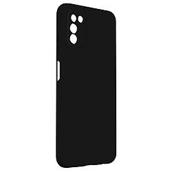 Avizar Coque Samsung Galaxy A03s Silicone Semi-rigide Finition Soft-touch Fine Noir