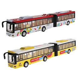 Acheter 1:50 échelle alliage double bus voiture autocar tourisme voiture modèle véhicule jaune