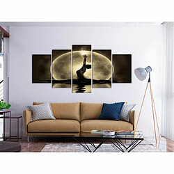 Paris Prix Tableau Imprimé 5 Panneaux Twine Wide Golden 100 x 200 cm