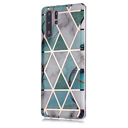 Coque en TPU motif marbre or rose imd blanc/cyan pour votre Huawei P30 Pro