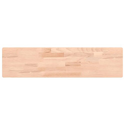 vidaXL Étagère murale 80x20x4 cm bois massif de hêtre