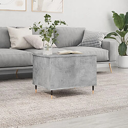 Maison Chic Tabls basse,Table Console pour salon Gris béton 60x44,5x45 cm Bois d'ingénierie -MN51185