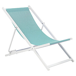 Acheter Beliani Chaise longue Métal Turquoise LOCRI II