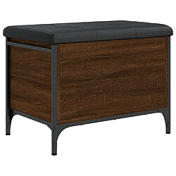 Maison Chic Banc de rangement | Meuble de rangement d'Entrée | Coffres d'Intérieur chêne marron 62x42x45 cm bois d'ingénierie -MN46892