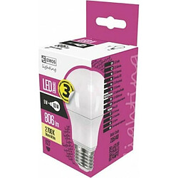 Les emos zq5140 Ampoule LED a +, Classic A60, blanc chaud, verre, 9 W, E27, transparent, 6,2 x 11, 5 cm