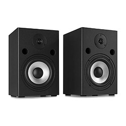 Vonyx SM65 Set 2 moniteurs de studio enceintes 5,5"" 2 voies 2x 180W noir