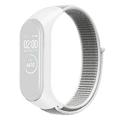 Bracelet en nylon réglable pour votre Xiaomi Mi Band 3/4/5/6/7 - Coquillage blanc