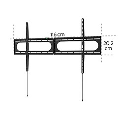 Support mural fixe HAMA 120'''' VESA 1100X600 NR