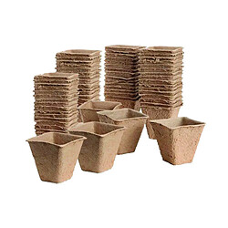 Westland Pots de plantation bio sans tourbe 80 pots - 6 cm - carrés.