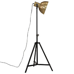 Avis vidaXL Lampadaire 25 W laiton antique 61x61x90/150 cm E27