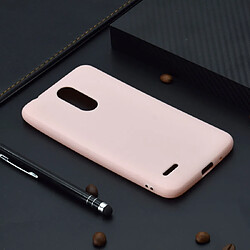 Wewoo Coque Souple Pour LG K10 2018 Étui en TPU Candy Color Rose