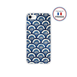 Coque Résine iPhone SE 2022/SE/8/7/6S/6 Ecailles bleues - Fabriquée en France Bigben