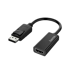 HAMA Adaptateur vidéo, fiche DisplayPort - port HDMI, Ultra-HD 4K