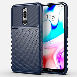 Wewoo Coque Souple Pour Xiaomi Redmi 8 Housse en TPU antichoc Thunderbolt Thunder bleu