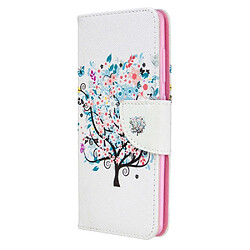 Etui en PU impression de motifs arbre fleuri pour votre Samsung Galaxy A41 (Global Version)