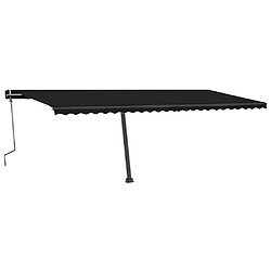 Maison Chic Auvent manuel rétractable,Store manuel de porte sur pied 600x350 cm Anthracite -GKD31032