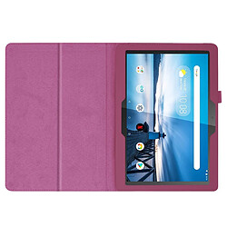 Avis Etui en PU support de litchi violet pour votre Lenovo Tab M10 TB-X605F