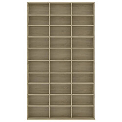 Avis vidaXL Armoire à CD Chêne sonoma 102x16x177,5 cm Bois d'ingénierie