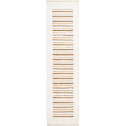 Vidal Tapis de couloir en laine 302x79 beige Darya