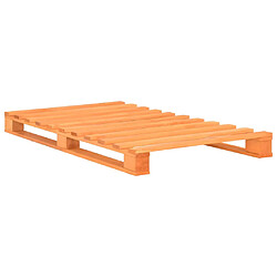 vidaXL Cadre de lit de palette sans matelas 100x200cm bois massif