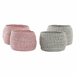 Acheter Set de basket DKD Home Decor Coton (2 pcs)