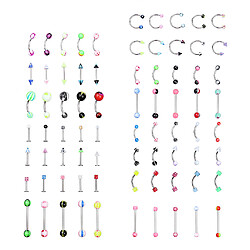 anneaux Belly Button, bijoux piercing, Navel Bar Anneaux, Nez Barbell Anneaux, Universal Piercing Studs