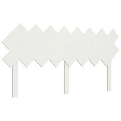 vidaXL Tête de lit Blanc 159,5x3x80,5 cm Bois massif de pin