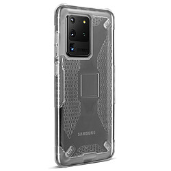 Avizar Coque Samsung S20 Ultra Antichoc Souple Nid d'abeille Renforcé Transparent