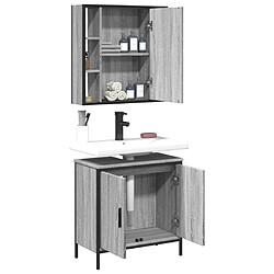 Acheter Maison Chic Armoire de Bain | Ensemble de 2 meubles salle de bain Sonoma gris -GKD12861