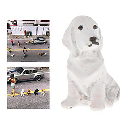 Avis 1:64 échelle Peinte à La Main Modèle Mini Petit Chien Modèle Animal Ornements Style4