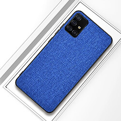 Wewoo Coque Pour Galaxy A51 Housse de protection en tissu antichoc Aqua Blue