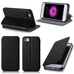 Xeptio Etui APPLE iPhone 7 / iPhone 8 4,7 pouces luxe noir avec stand