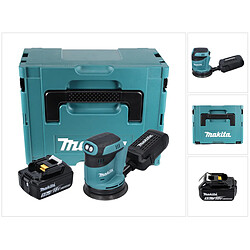 Makita DBO 180 T1J Ponceuse excentrique sans fil 18 V 125 mm + 1x Batterie 5,0 Ah + Makpac - sans chargeur