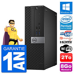 PC Dell OptiPlex 7040 SFF Intel G4400 RAM 8Go Disque 2To HDMI Windows 10 Wifi - Occasion