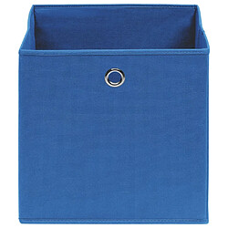 Avis Maison Chic Lot de 10 Boîtes de rangement,Boîtes de stockage Tissu intissé 28x28x28 cm Bleu -MN241207