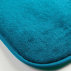 Paris Prix Tapis Uni en Flanelle Flanou 50x80cm Bleu