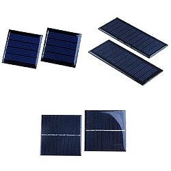 Panneau solaire polycristallin de 2pieces 5.5v / 2v 60ma pour le modèle d'avion diy 2v pas cher