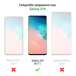 Coque Samsung Galaxy S10 360 intégrale transparente Roses roses Ecriture Tendance Design Evetane.