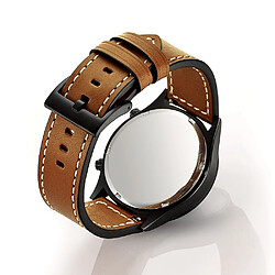 Bracelet en cuir véritable haute qualité marron foncé pour votre Samsung Gear S3 Classic/S3 Frontier