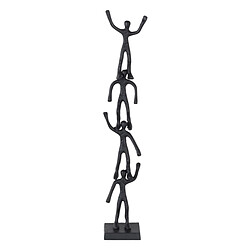 BigBuy Home Figurine Décorative Noir Aluminium 13 x 12 x 75 cm