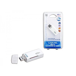 Alpexe Lecteur de carte USB 3.0 blanc LogiLink (CR0034)