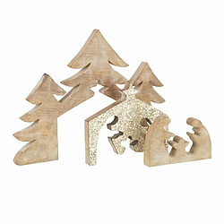 Paris Prix Statuette Déco Bois Puzzle Nativité 54cm Or