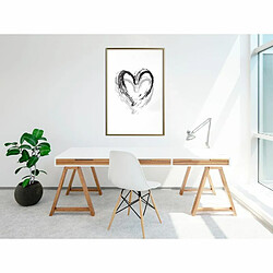 Paris Prix Affiche Murale Encadrée Painted Declaration of Love 40 x 60 cm Or