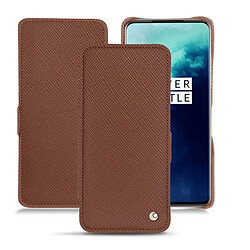 Housse cuir OnePlus 7T Pro - Rabat horizontal - Marron délicat ( Pantone #95614d) - NOREVE