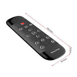 Universal W2 Télécommande vocale professionnelle 2.4G Clavier sans fil Souris air Apprentissage infrarouge Microphone Gyro pour Android TV Box H96 Max | Télécommande