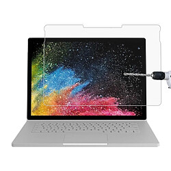 Wewoo Protection verre trempé Film de plein écran dureté surface 0,4mm 9H pour Microsoft Surface Book 2 13,5 pouces